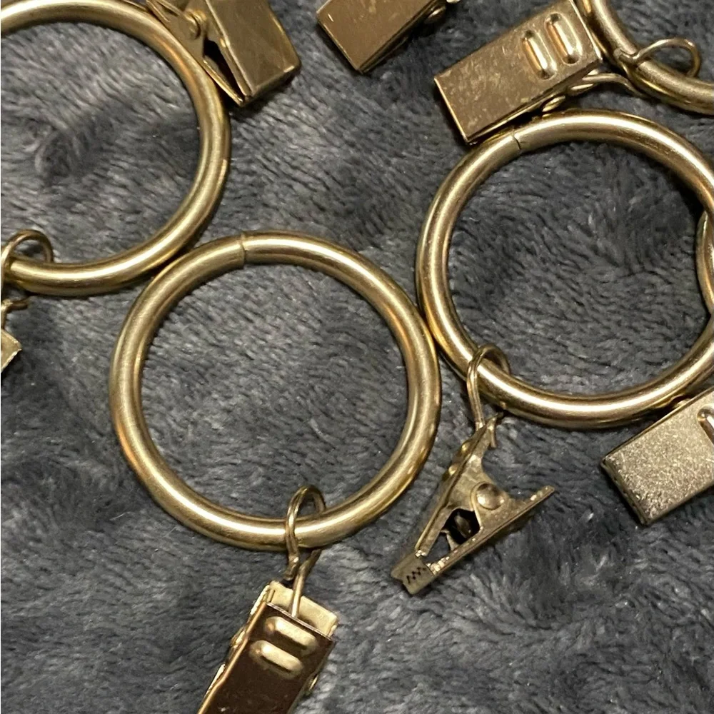 Gold Keychain Rings with Clips - Picture 6 of 6